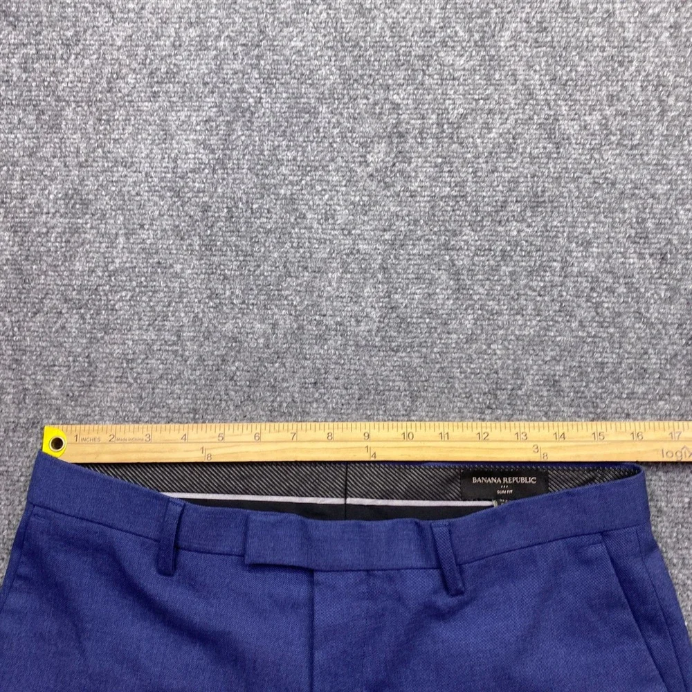 Banana Republic Mens Slim Fit Dress Pants Blue Sz 31 532457-00 NWT